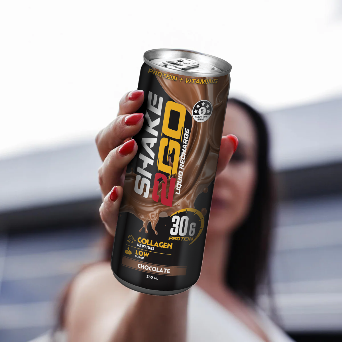 SHAKE2GO Chocolate - 10 Cans