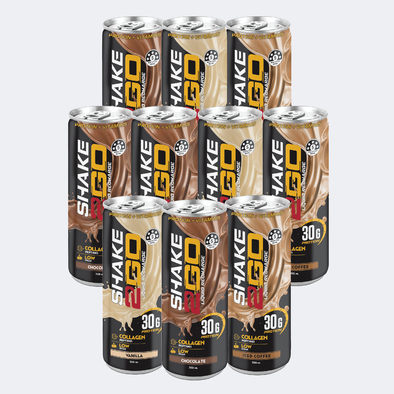 SHAKE2GO Variety Pack - 10 Cans