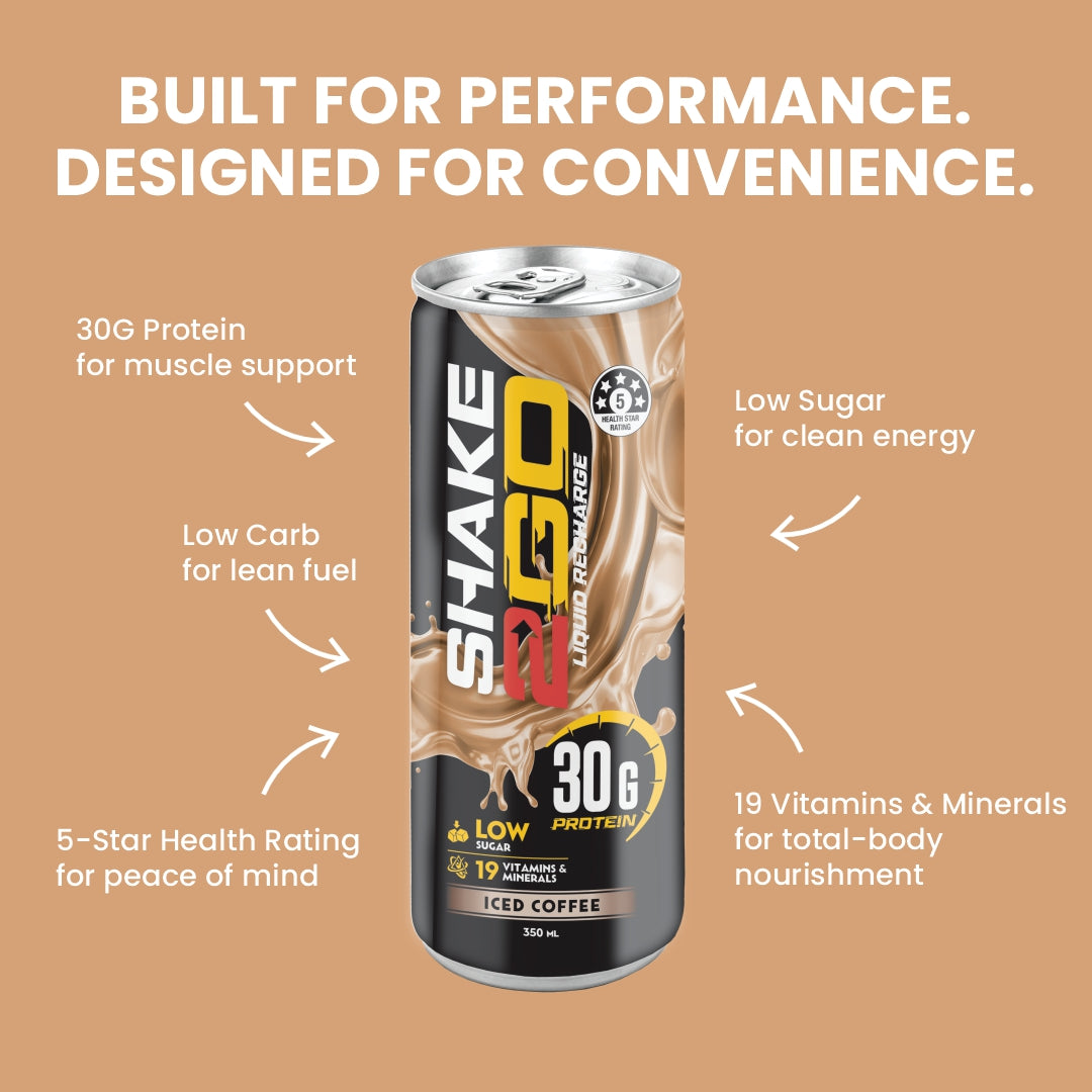 SHAKE2GO Iced Coffee - 10 Cans