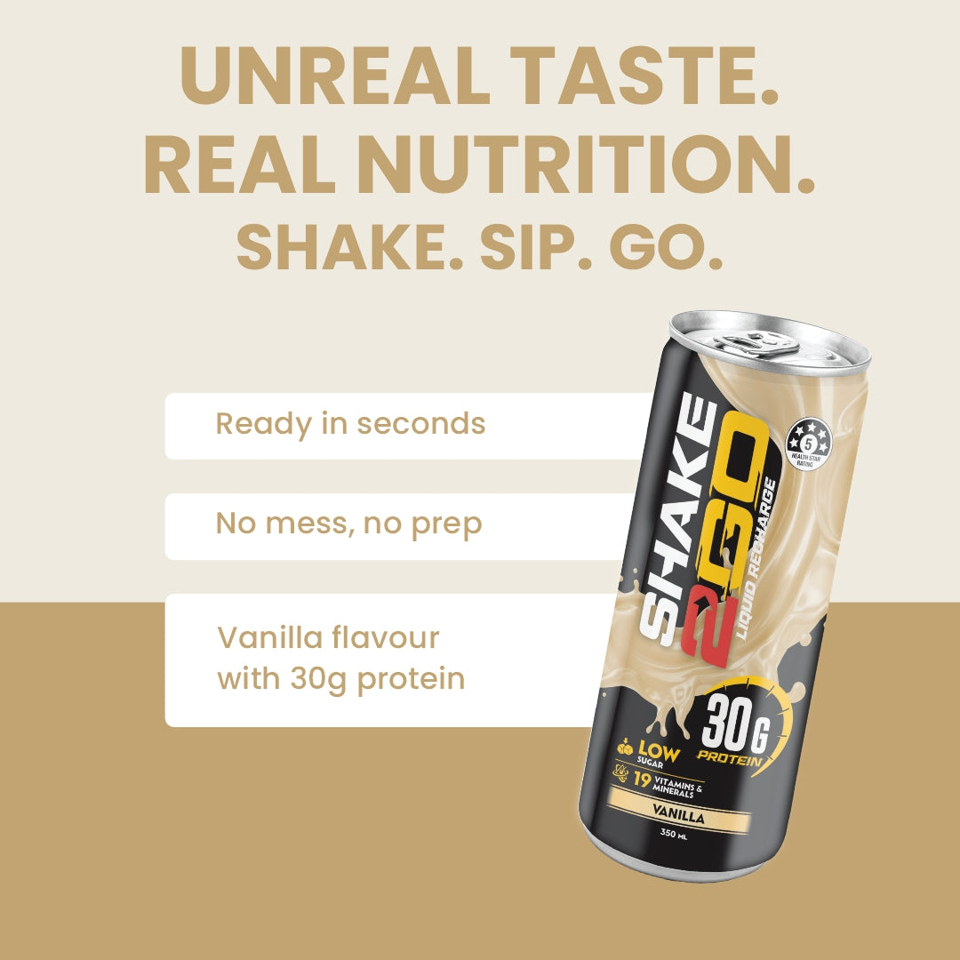Vanilla Meal Replacement Shake – High Protein, Low Sugar NZ | Shake2Go NZ